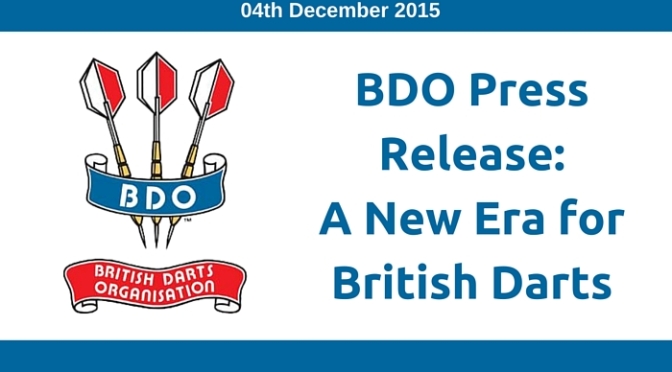 BDO: A New Era for British Darts